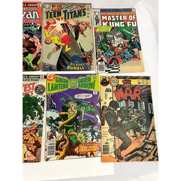 VTG Lot of 13 Comic Books Silver Age Marvel DC War of the Worlds SGT Fury Tarzan - Picture 3 of 16